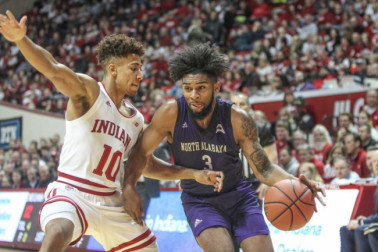 INDIANA 91, UNA MEN 65: Hoosiers prevail